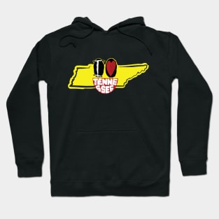 I Love Tennessee Smiling Happy Face Hoodie